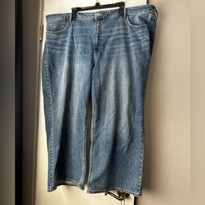 Old Navy High Rise Jeans, Wide Leg, 24